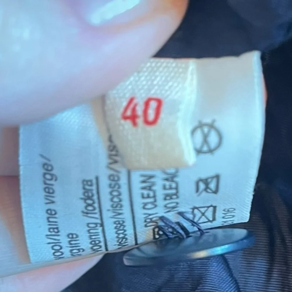 Louis Féraud Vintage Wool Wrap Dress, West Germany, 10, Black - Picture 15 of 16